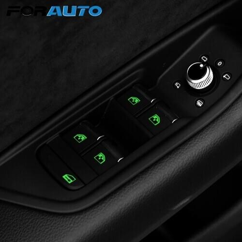 FORAUTO Circuit Panel Decals Car Luminous Sticker Multi-function Button Sticker Rocker Switch Label Switches Relay Decoration