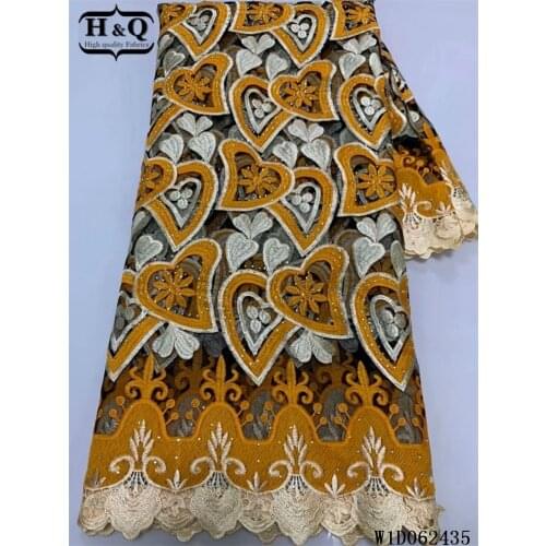 H&Q french guipure flower water soluble lace fabric cord laces for nigerian party 2021 high quality african lace fabric 5 yards