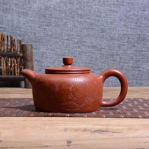 Yixing famous handmade purple clay tea pot ore Dahongpao Zhu mud teapot chinese Kung Fu Zisha teapot tea kettle special