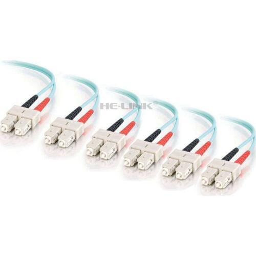 LODFIBER 10M SC-SC Outdoor Armored 10G OM3 MM 12 Strands Fiber Optic Cable Patch Cord