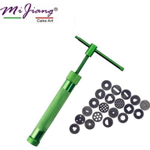 Mijiang Rotary Type Applicator Polymer Clay Pottery Squeezer Crowded Mud Gun Filter Alloy Fatlute Squeeze Gun Tools MX276