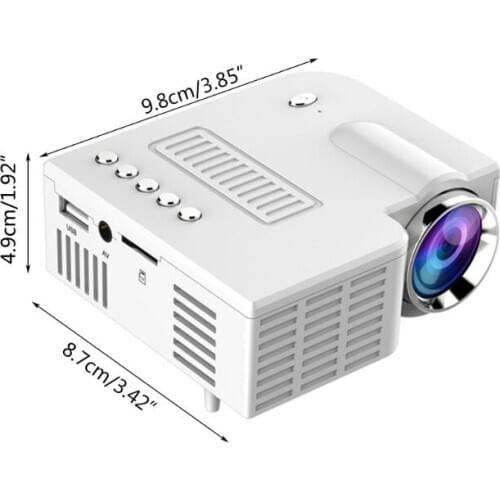 UC28C Mini Portable Video Projector 16:9 LCD Projector Media Player for Phones