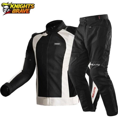 Motorcycle Jacket Men Summer Moto Suit Motocross Motorbike Riding Jacket Breathable Mesh Chaqueta Moto Motorcycle Protection