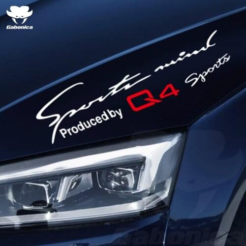 Creativity Letter Car Lamp Eyebrow Trim Sticker For Audi Sline Quattro A1 A3 A4 A5 A6 A7 A8 Q1 Q3 Q5 Q7 TT B5 B6 B7 B8 8P 8V C6