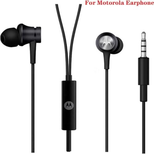 3.5mm Jack Earphones For Motorola Moto Edge S G6 Plus G8Power Smartphone Heavy Bass Wired Sports Headset In-ear Earbuds With Mic