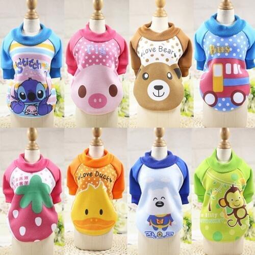 New Winter Dog Clothes Warm Cotton Pet Clotheing for Small Puppy Dogs New Fashion Pet Clothes Dog Hoodies Spring Autumn Leisure