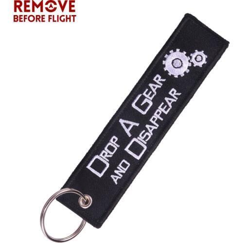 New Motorcycle Key Chain Bijoux Keychain for Cars llaveros Keychains Embroidery Drop A Gear Key Fobs ATV Car Motorcycle Key