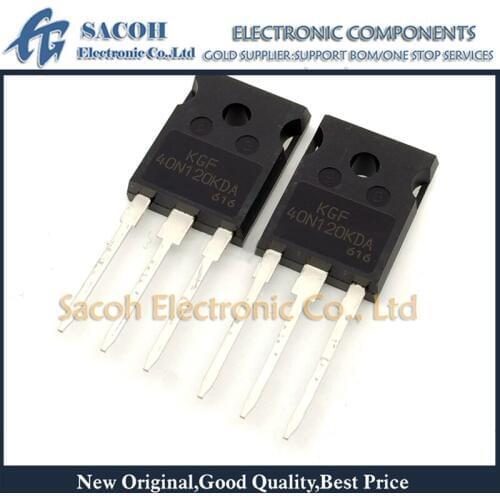 New Original 5PCS/Lot KGF40N120KDA 40N120KDA 40N120 or KGF40N120KDF 40N120KDF KGF40N120 TO-247 40A 1200V Power IGBT