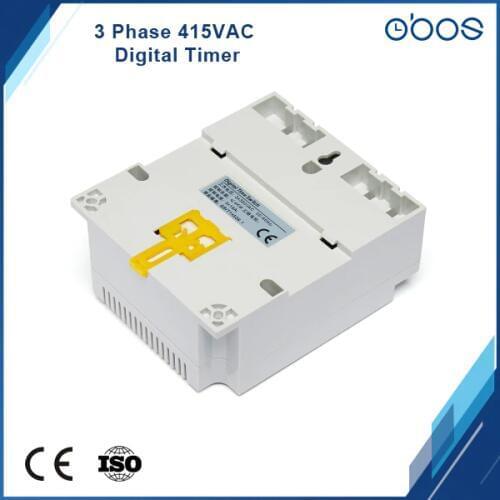 3 phase 415V microcomputer timer switch programmable timer with 16 times on/off per day /weekly time set range 1min-168H