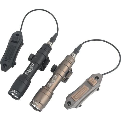 Airsoft M600 M600B Scout Light Tactical LED Mini Flashlight Weapon Light with New Dual Function Tape Swtich fit 20mm Picatinny