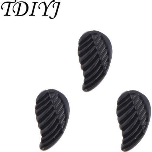 TDIYJ DIY Fashion Angel Wings Slide Charm Keeper for 10mm Wrappable Bracelets 6Pcs/lot