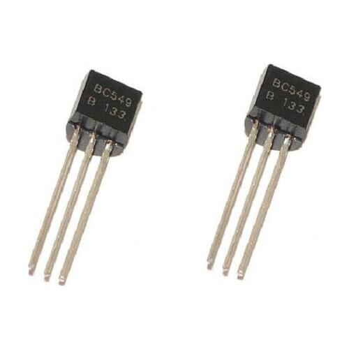 50PCS BC549 TO-92 NPN 30V 0.1A Low Noise Amplifier Transistor