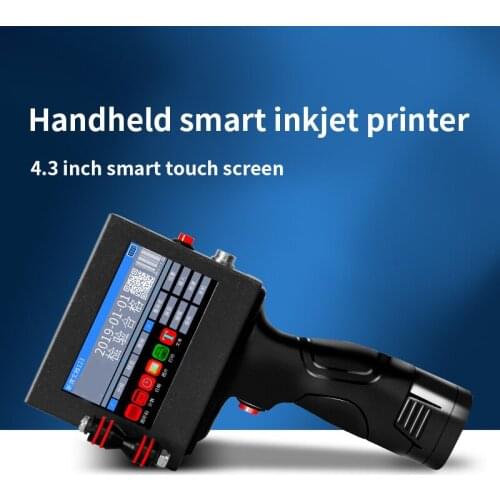 ZM-630II intelligent Portable Date Printer Coding Machine Prices Label Barcode QR Code Red Yellow Green White Ink Cartridge