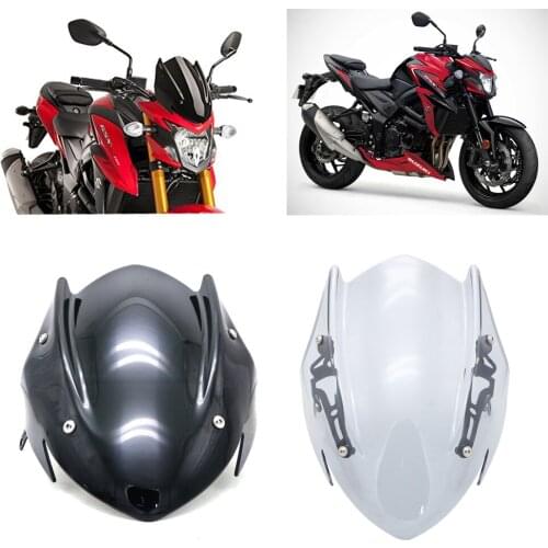 For Suzuki GSX-S750 GSXS750 GSXS 750 2017 2018 2019 Windscreen Windshield Shield Screen with Bracket Motorcycle Accessories 2 or