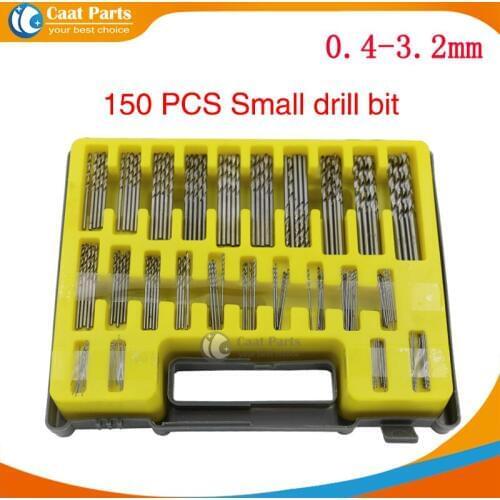 High Quality! 0.4mm-3.2mm 150Pcs HSS Power Rotary Micro Twist Precision Drill Bit Set Mini Small Tools Accessory Accessories