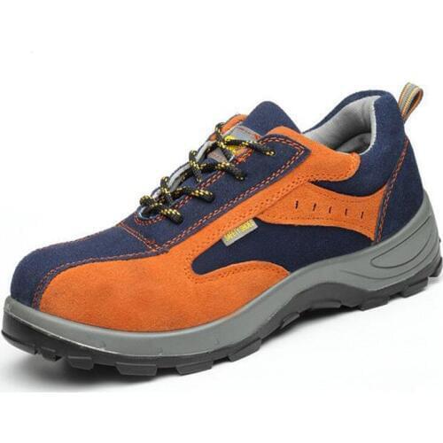 Safety Shoes And Hats Steel Toe Mens Low Oxford Outsole Work Shoes Non-slip Breathable Mesh Shoes Hiking Wear-resistant DXZ0060