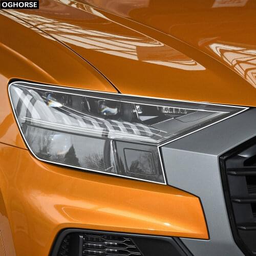 Car Headlight Protective Film Transparent TPU Sticker for Audi Q2 Q3 F3 8U Q5 FY 8R Q7 4M Q8 SQ2 SQ5 SQ8 RSQ3 RSQ8 Accessories