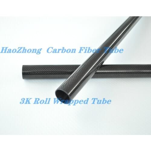1-10pcs 8MM OD x 7MM ID x 1000MM 100% 3k Carbon Fiber Roll Wrapped tube /pipe/shaft, wing tube Quadcopter arm tube carbon 8*7