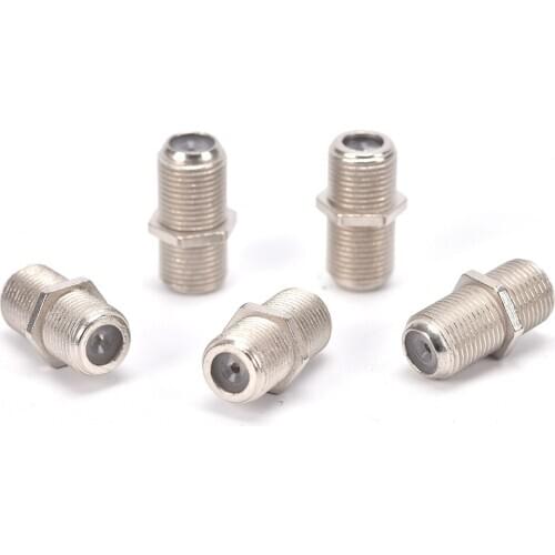 10pcs/Pack Female F/F Jack RG6 Coax Coaxial Cable High Quality Used In Video F Type Coupler Adapter Connector