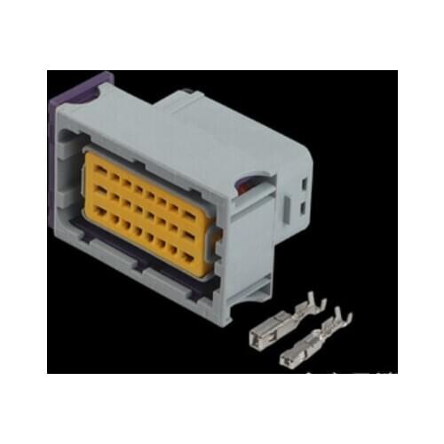 100 Set FCI ECU Connector 24 Pin 24 Way Female Housing Sealed Connectors Plug Socket 211PC249S8005