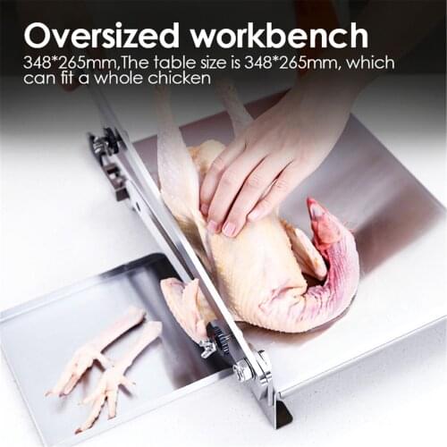 13.5 Inch Manual Rib Slicer Stainless Steel Bone Slicer Beef And Mutton Vegetable Food Slicer Household Cooking Slicer Household