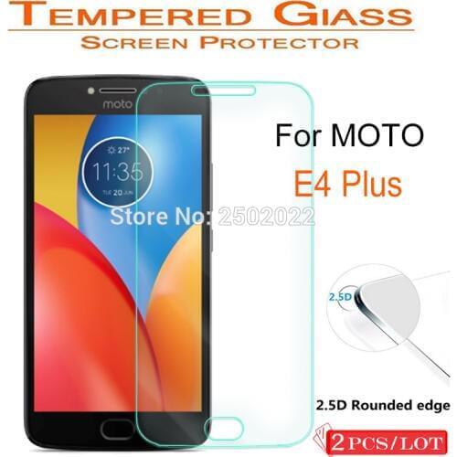 2Pcs Tempered Glass for Moto E4 Plus Screen Protector 9H 2.5D Phone Protective Film for Motorola E4 Plus XT 1769 1760 1771 Cases