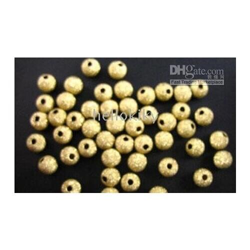 3000PCS brass stardust beads ROUND spacer 8mm M22
