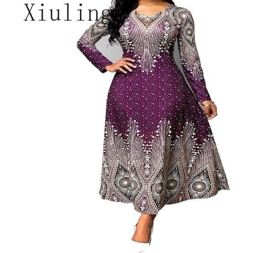 4XL 5XL Plus Size African Long Maxi Dresses Women 2020 African Clothes Africa Dress Print Dashiki Ladies Clothing Ankara Dress