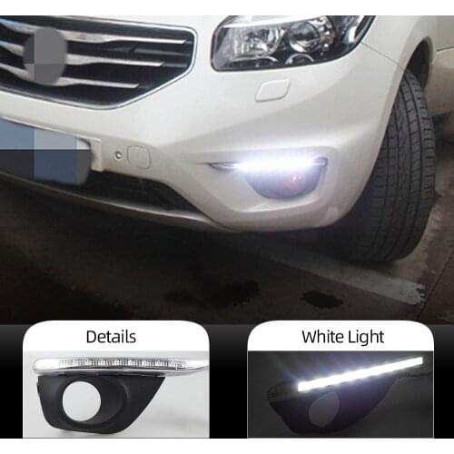 Car Flashing 2PCS DRL For Renault koleos 2011 2012 2013 2014 LED Daytime Running Light Warning Light Fog lamp Car Accessories