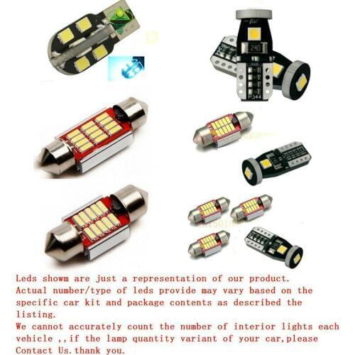 Free Shipping 8pc car-styling LED Lights Car Styling Hi-Q Interior Package Kit For Nissan Qashqai J10 JJ10 2006-2013