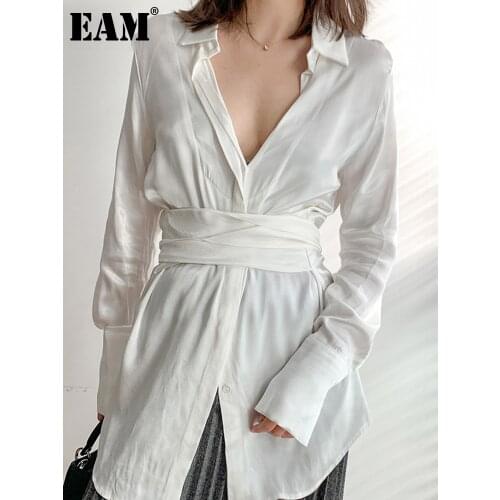 Женские атласные рубашки EAM China At AliExpress