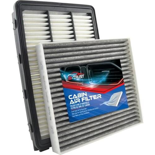 Bi-Trust Set of Engine & Cabin Air Filter replacement for 2016-2018 Hyundai Tucson L4 1.6L 2.0L/Hyundai Tucson 2018-2020 L4 2.4L
