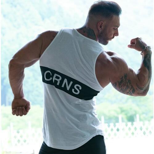 Mens Tank Tops Summer Bodybuilding Stringer Top Men Fitness Workout Tank Top Cotton Patchwork Underwear