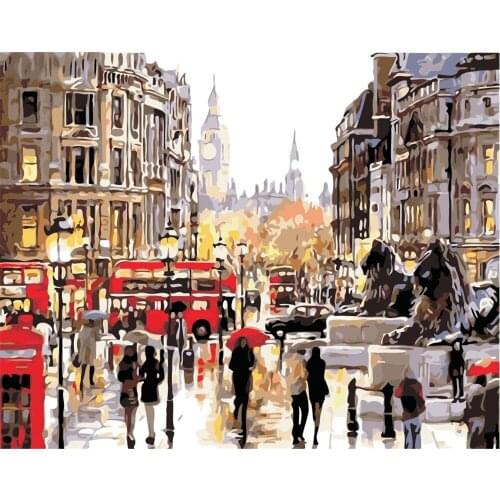 Hilarious True Painting By Numbers For Adults Diy Kits Handpainted On Canvas With Framed Oil Picture Drawing Coloring By Number