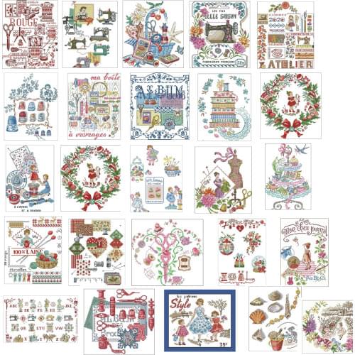 Sewing kits butterfly flower Product Egypt Long-staple Cotton Self-Made No Needlecross stitch kits Van Gogh Wheat Field