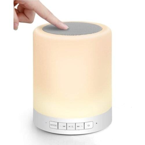 Night Lamp Touch Lamp Colorful Led Light Bluetooth Speaker Usb Charge Wireless Speaker
