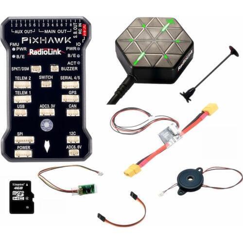 Newest Original Radiolink PIXHAWK Flight Controller M8N GPS for AT9/AT10 Remote Controller OSD DIY RC Multicopter Drone