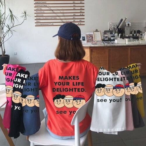 M-xxl Autumn New Red Letter Printing Round Neck Long-sleeved Women Tops Korean Version Of Harajuku Style Fashion Wild Tops