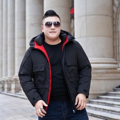 Winter New mens hooded Parka mens fashion casual Cotton jacket men jacket 140 KG 150KG winter coat large size 10XL 9XL 8XL 7XL