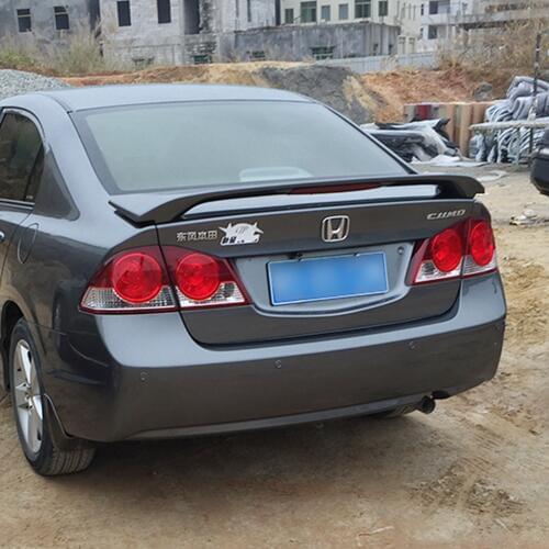 Fit For Honda Civic 2006 2007 2008 2009 2010 2011 Exterior ABS Plastic Unpainted Primer Color Rear Trunk Wing Spoiler Decoration