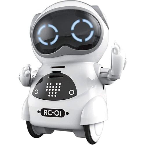 Portable Mini Pocket Robot Voice Control Chat Record Sing Dance Interactive Kid Toy Telling Story Mini RC Robot Toy For Kid Gift