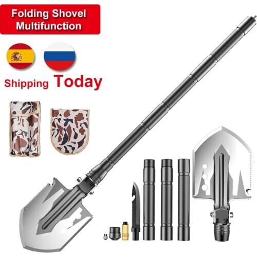 Professional outdoor survival Tactical Multifunctional Fathers gift Shovel folding Tools Garden camping equipment Shovel