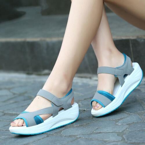 Summer Casual Shoes Woman Sandals Women New Fashion Open Toe Platform Wedge Sandals Ladies Shoes sandalias mujer 2019 XKD4280