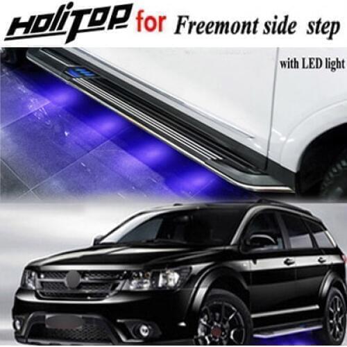 NEW arrival LED light nerf bar running board side step for Fiat Freemont,quality is real strong,please come if need quality