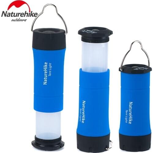 Naturehike Outdoor Camping Lamp LED Camp Light Outdoor Emergency Tool Three-purpose Flashlight Portable Lightweight Camp Light