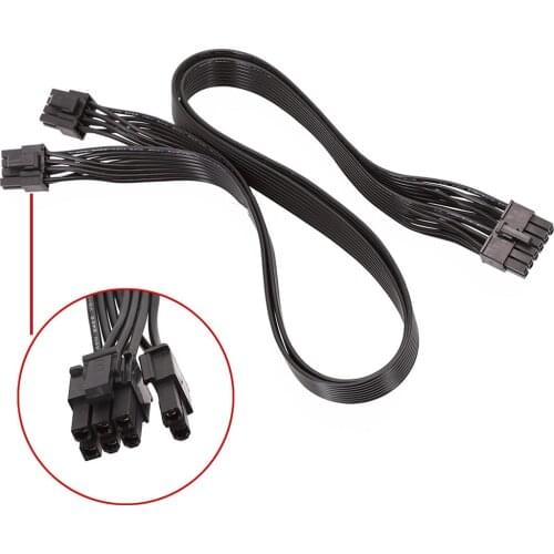 12Pin To PCI-E Graphics Video Card GPU 2-Port 8pin 6+2pin Power Socket Cable For Seasonic PSU P-860 P-1000 X-1050 Power Module