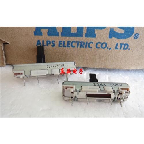 [VK] Japan imported ALPS 3.5CM 35MM centimeters B50K single point with straight slide fader potentiometer handle 10MM switch
