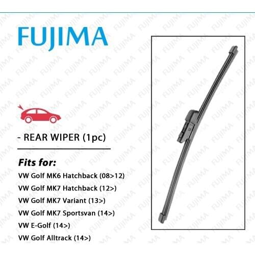 Rear Wiper Blade for VW Golf MK6 MK7 Hatchback VII Variant 7 Sportsvan E-Golf Golf Alltrack, Back Windscreen Wipers