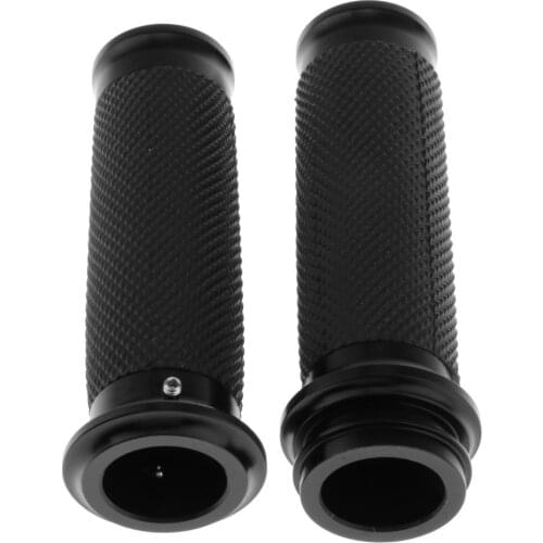 1" Handlebar Hand Grip For Harley , CNC Aluminum Handle Bar Anti-slip