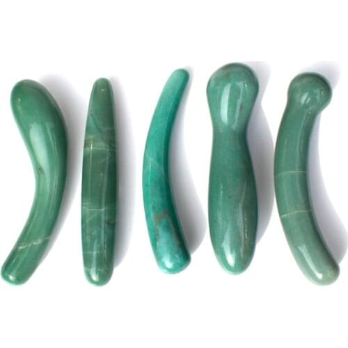 1 Pcs Many Kinds Of Natural Green Aventurine Crystal Massage Yoni Wand